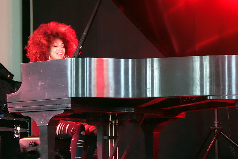 Kandace Springs performing at the 2016 Rochester International Jazz Festival
