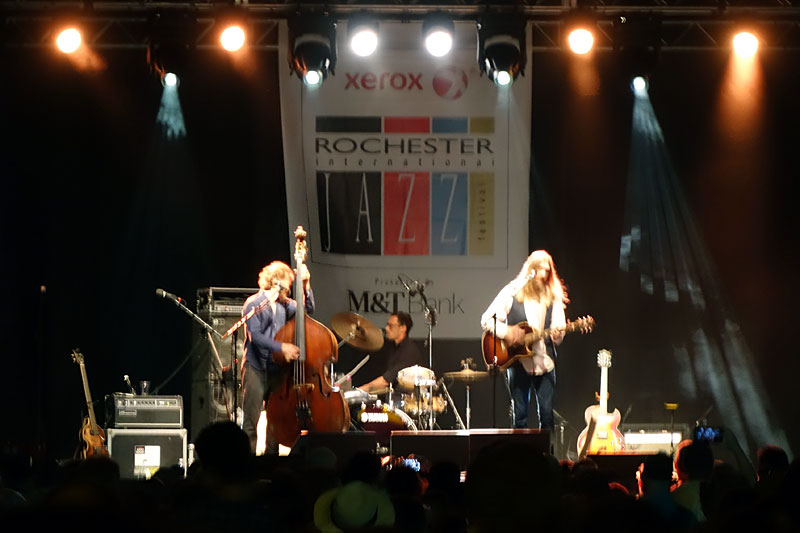The Woods Brothers performing at the 2016 Rochester International Jazz Festival