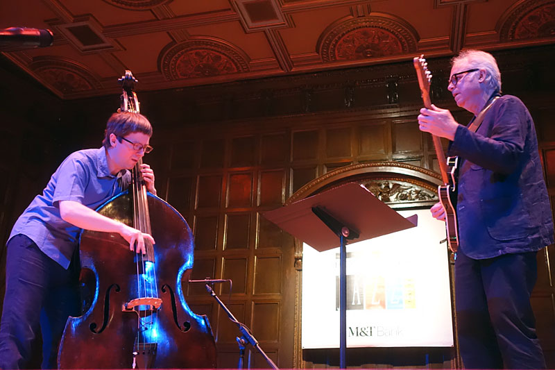 Bill Frisell and Thomas Morgan performing at the 2017 Rochester International Jazz Festival
