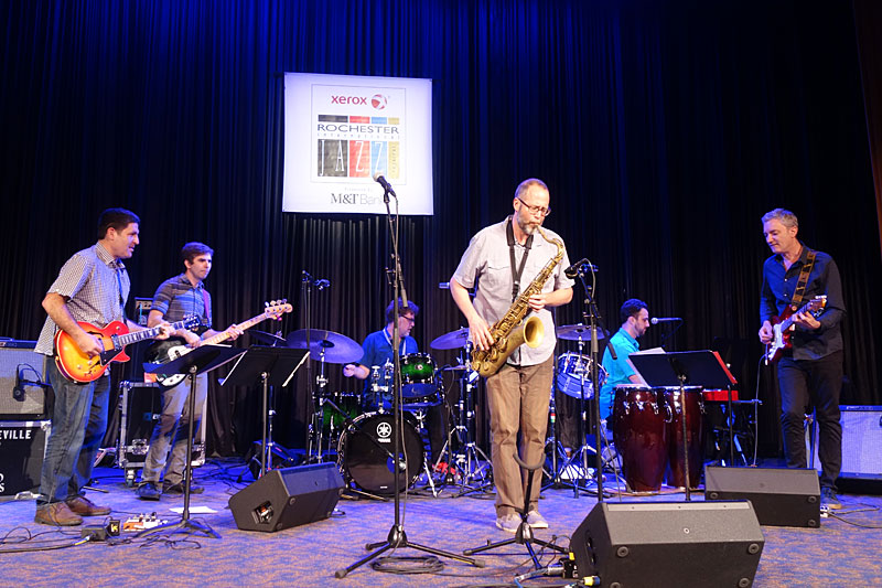 Michael Blakes’s Red Hook Soul performing at the 2017 Rochester International Jazz Festival