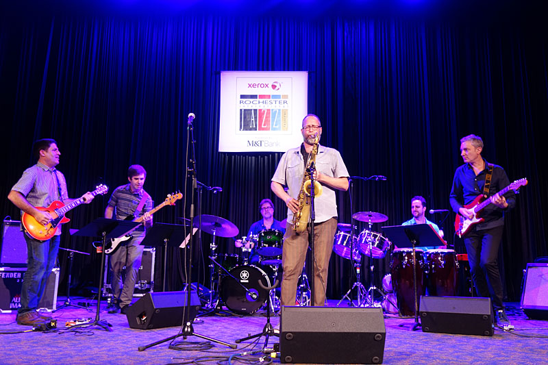 Michael Blakes’s Red Hook Soul performing at the 2017 Rochester International Jazz Festival