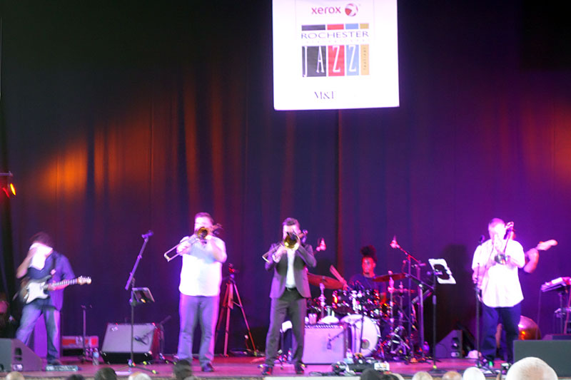 Bonarama performing at the 2017 Rochester International Jazz Festival
