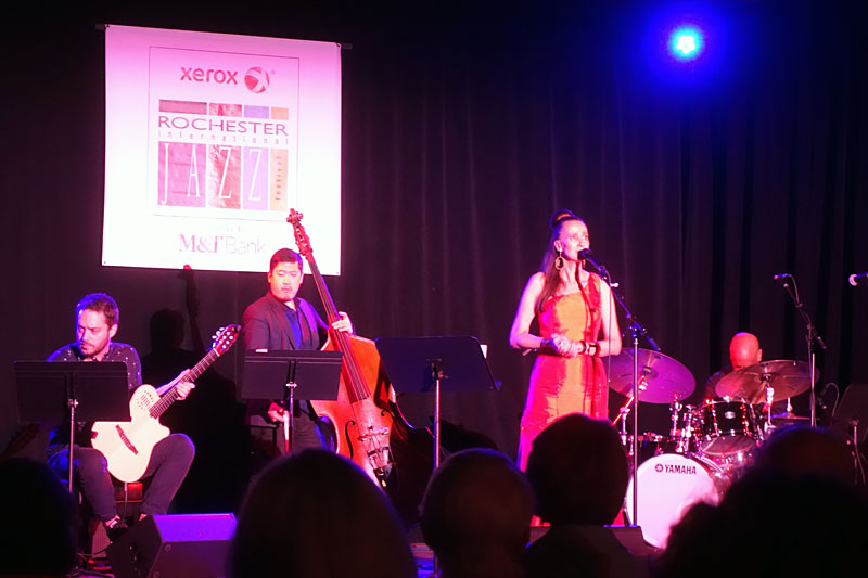 Tessa Souter performing at the 2017 Rochester International Jazz Festival