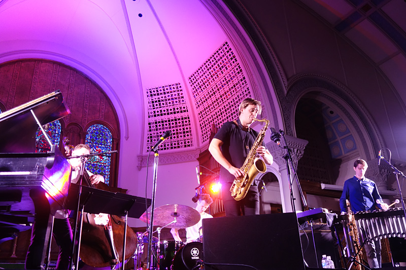 Marius Neset performing at the 2018 Rochester International Jazz Festival