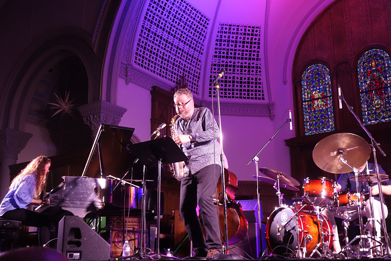 Sigurdur Flosason performing at the 2018 Rochester International Jazz Festival