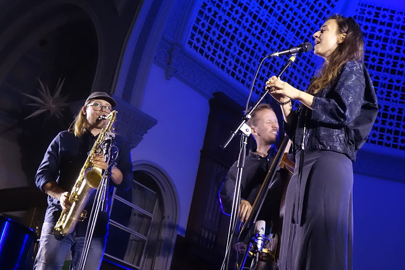 Speak Low performing at the 2018 Rochester International Jazz Festival