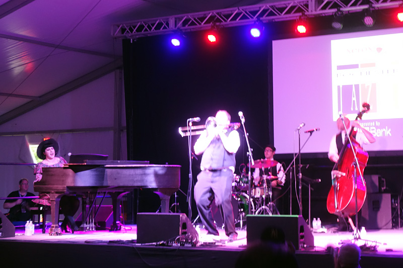 Davina and the Vagabonds performing at the 2018 Rochester International Jazz Festival