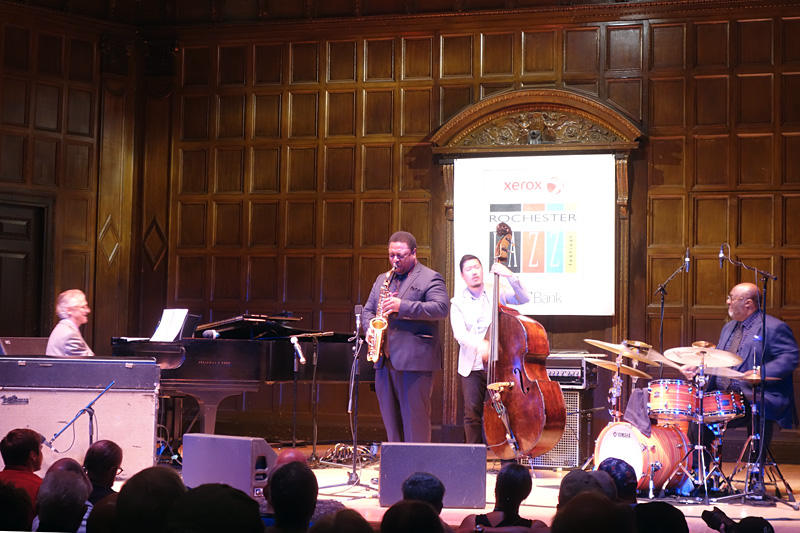 Vincent Herring Quartet performing at the 2018 Rochester International Jazz Festival