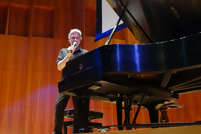 Jean Michel Pilc performing at the 2018 Rochester International Jazz Festival