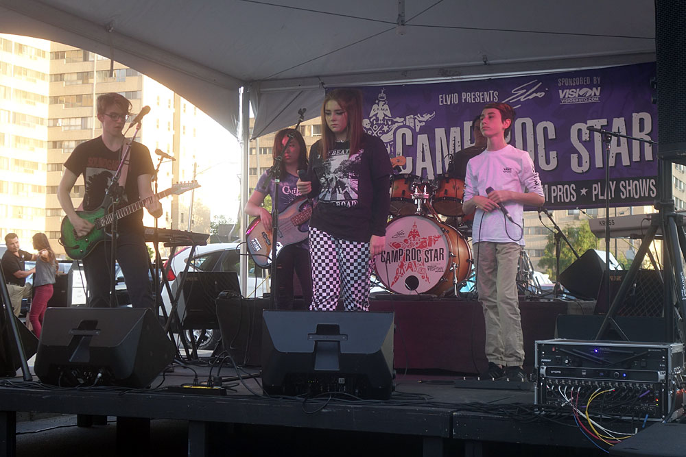 Camp Roc Star band performing at the 2019 Rochester International Jazz Festival