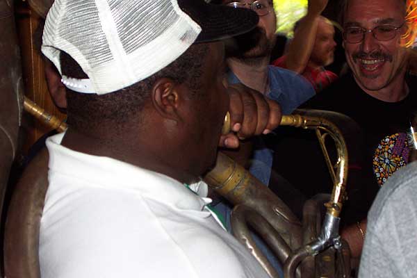 New Birth Brass Band performing at the 2004 Rochester International Jazz Festival