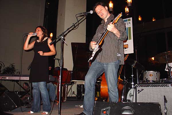 Chiara Civello performing at the 2005 Rochester International Jazz Festival