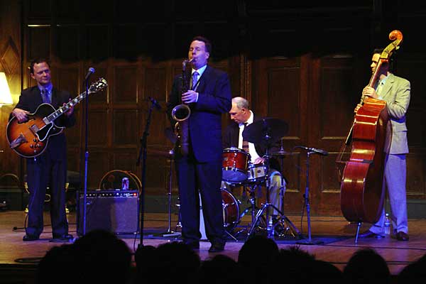Harry Allen / Joe Cohn Quartet performing at the 2005 Rochester International Jazz Festival