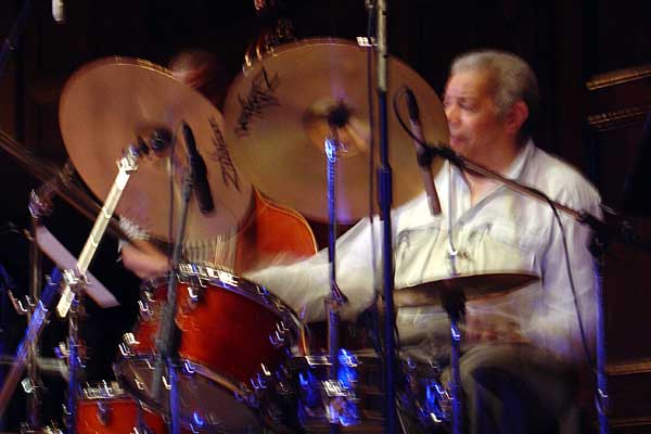 Pete La Roca performing at the 2005 Rochester International Jazz Festival