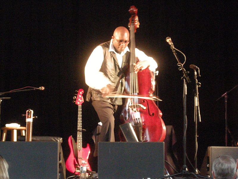 Charnett Moffett performing at the 2010 Rochester International Jazz Festival