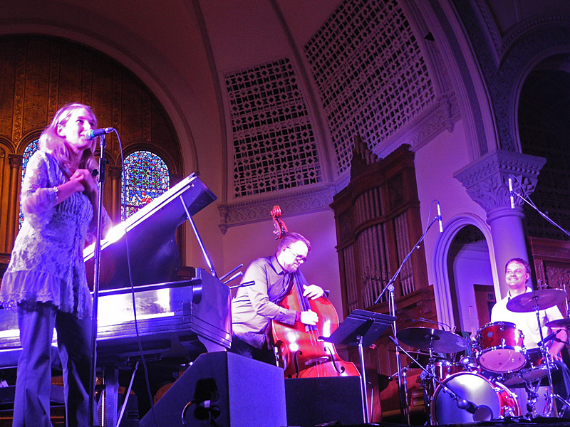Sunna GunnlaugTrio performing at the 2012 Rochester International Jazz Festival
