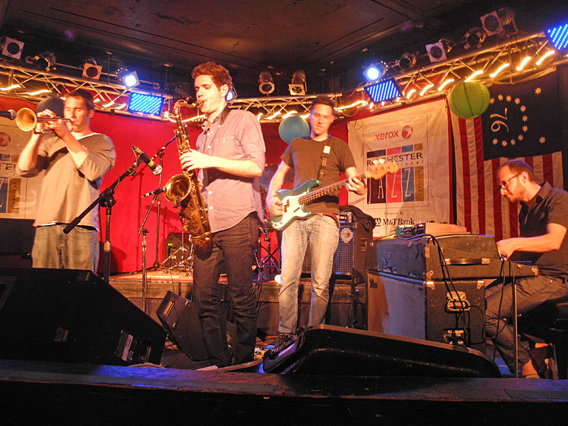 Kneebody performing at the 2012 Rochester International Jazz Festival
