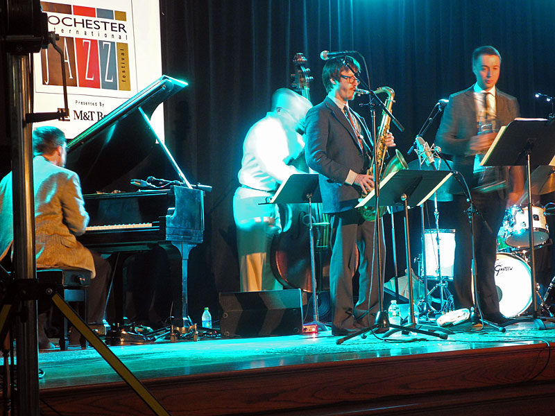 Osian Roberts Steve Fishwick Quintet performing at the 2012 Rochester International Jazz Festival