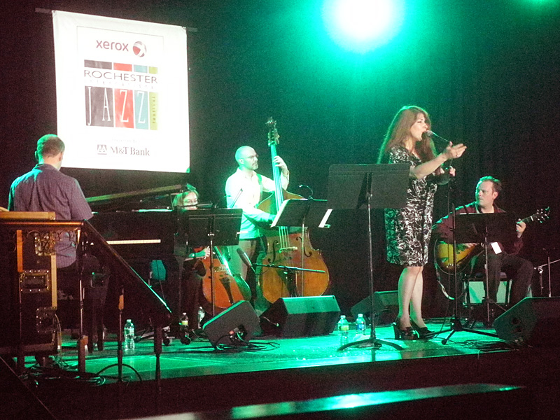 Christine Tobin performing at the 2013 Rochester International Jazz Festival