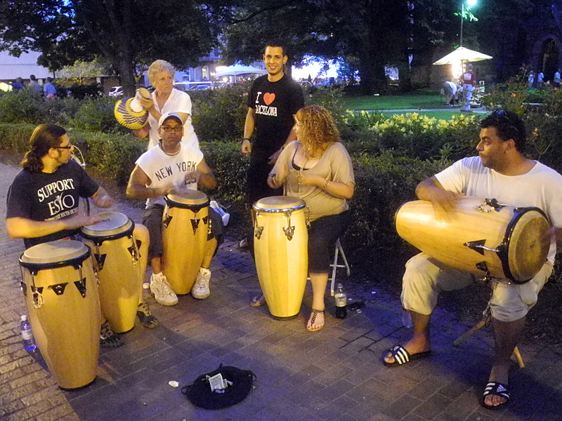 Barcelona Group on street performing at the 2013 Rochester International Jazz Festival