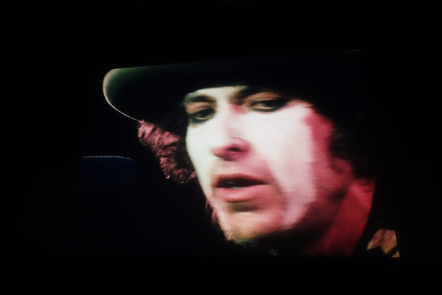 Bob Dylan screen shot from RollingThunder movie