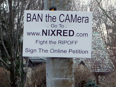 Ban The Camera sign