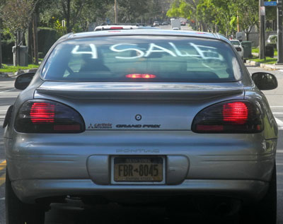 Car 4 Sale sign