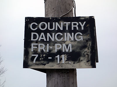 Country Dancing sign