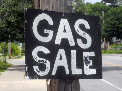 Gas Sale sign