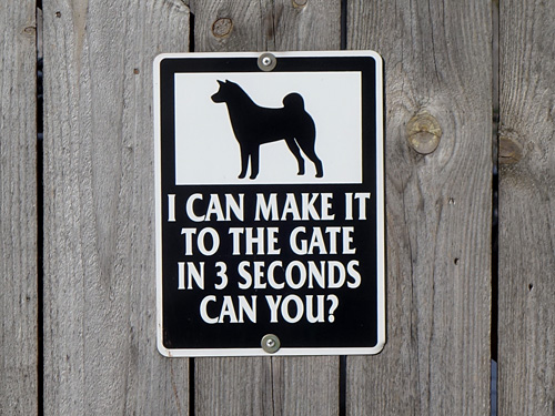 Guard Dog sign