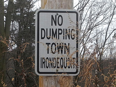 No Dumping Town Irondequoit