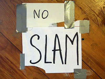 No Slam sign