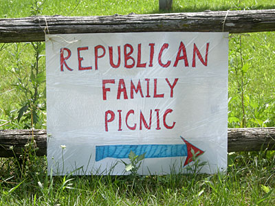 Republican Picnic sign