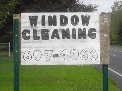 Window Washing sign