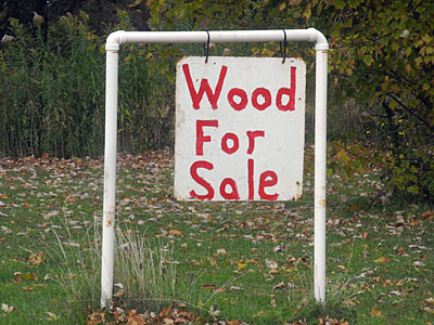 Wood For Sale Sign