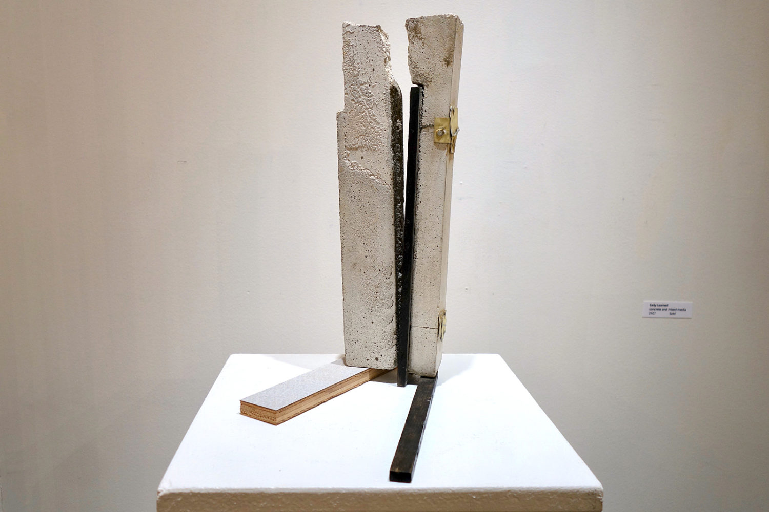 Kenneth Martin sculpture "Early Learned" 2017 on display at Warren Philips Gallery in Rochester, New York