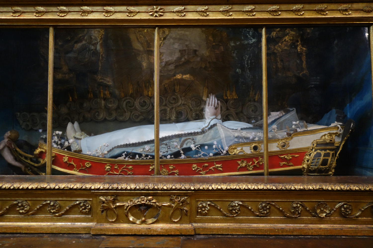 Virgin Mary in a boat in Porto Spain