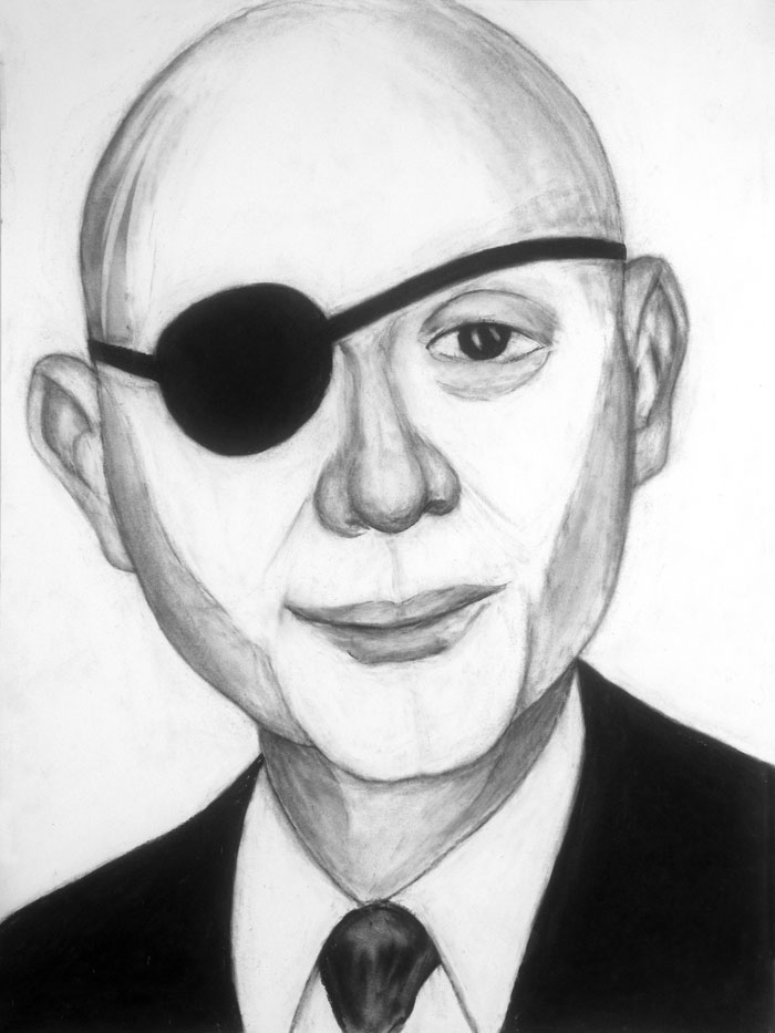 Paul Dodd "Investment Banker" 2013 18"w x 24"h each, charcoal on paper