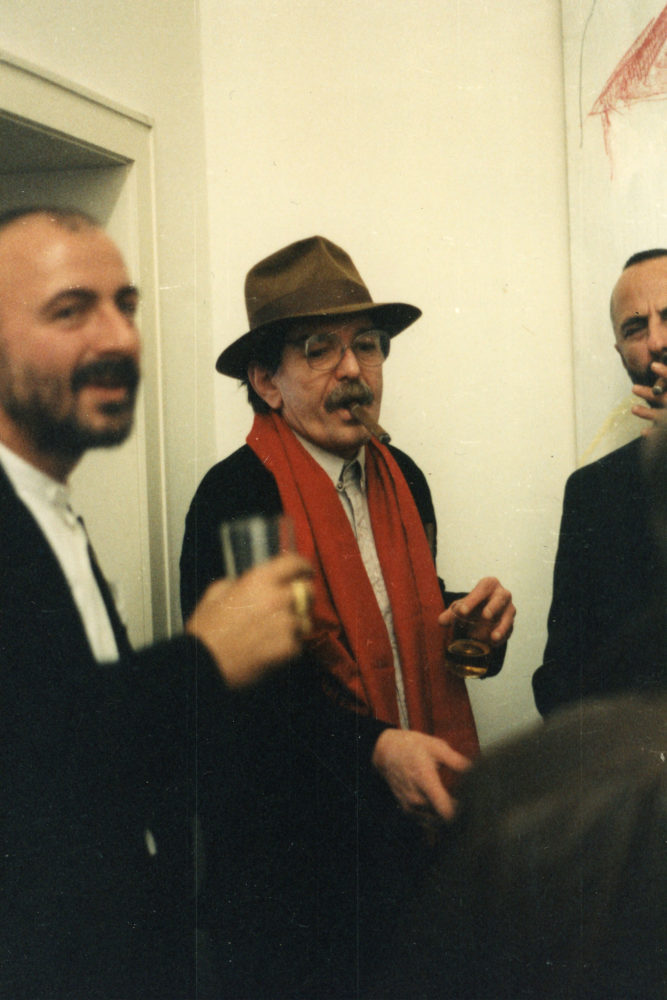 Don Van Vilet (aka Captain Beefheart) at Michael Werner Gallery opening for show Don Van Vliet paintings 1995