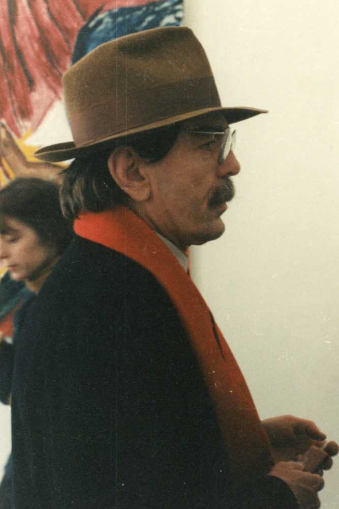 Don Van Vilet (aka Captain Beefheart) at Michael Werner Gallery opening for show Don Van Vliet paintings 1995