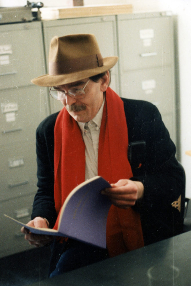 Don Van Vilet (aka Captain Beefheart) at Michael Werner Gallery opening for show Don Van Vliet paintings 1995