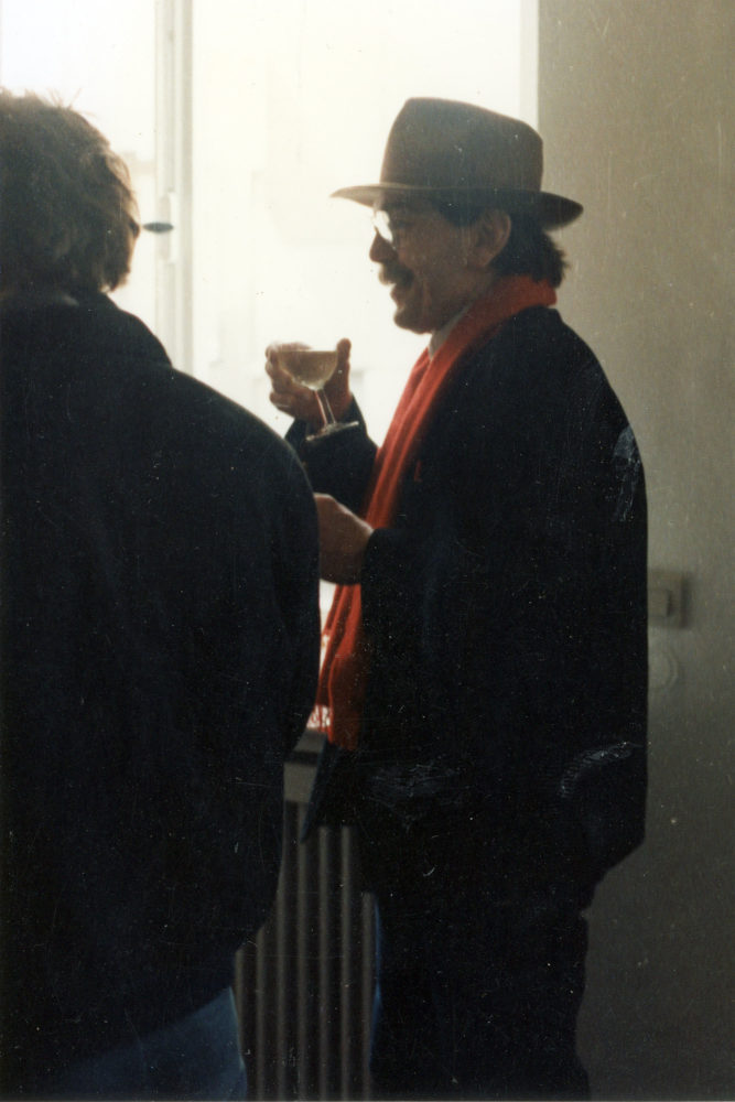 Don Van Vilet (aka Captain Beefheart) at Michael Werner Gallery opening for show Don Van Vliet paintings 1995