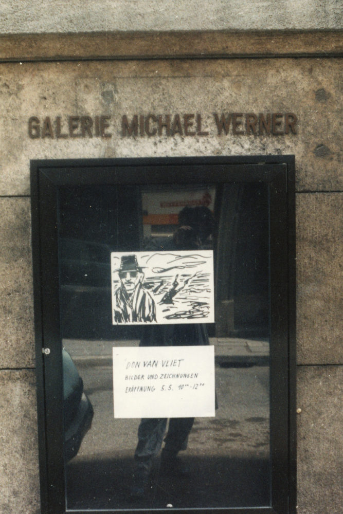 Michael Werner Gallery opening for show Don Van Vliet paintings 1995