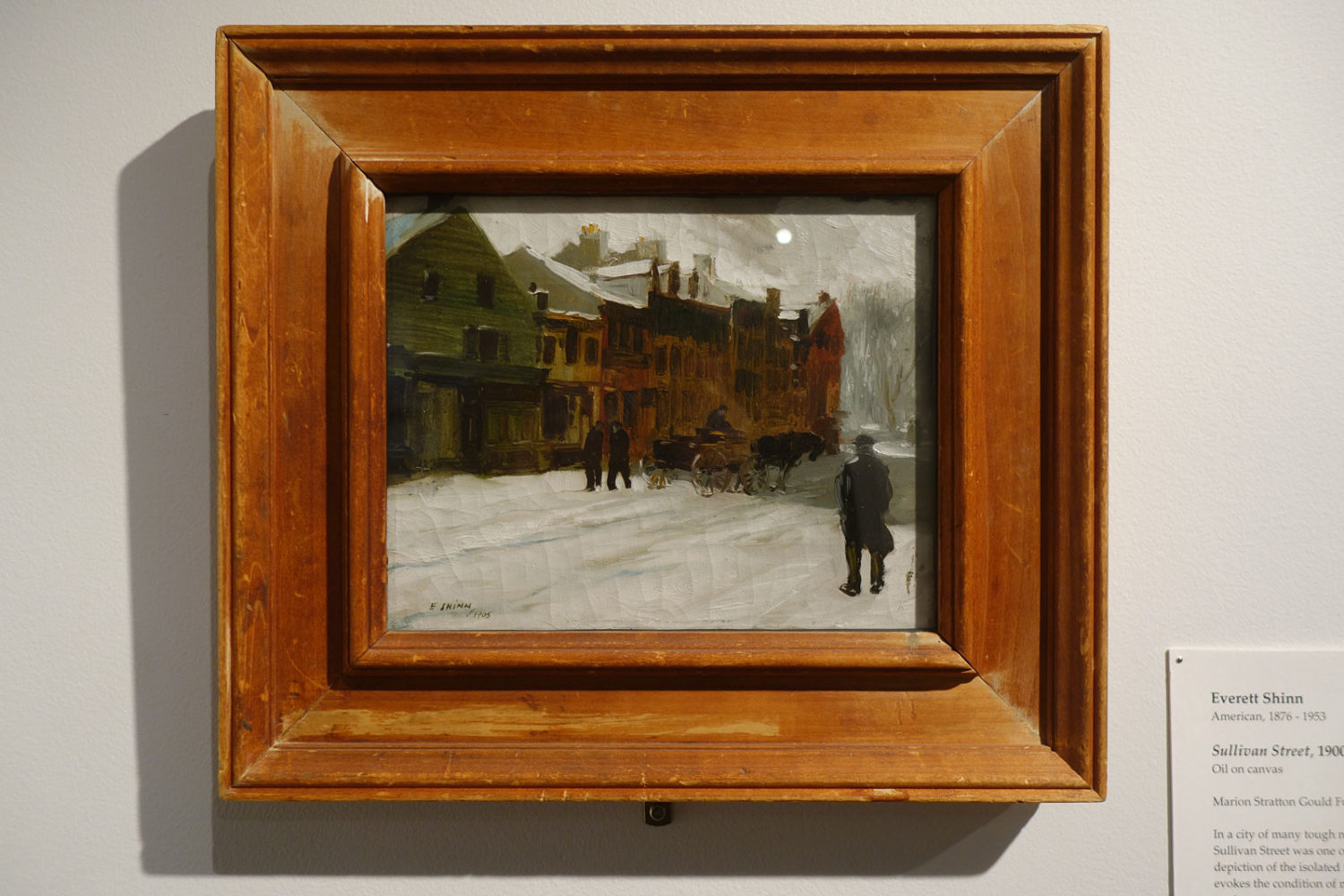 Everett Shinn "Sullivan Street" 1905 Memorial Art Gallery collection