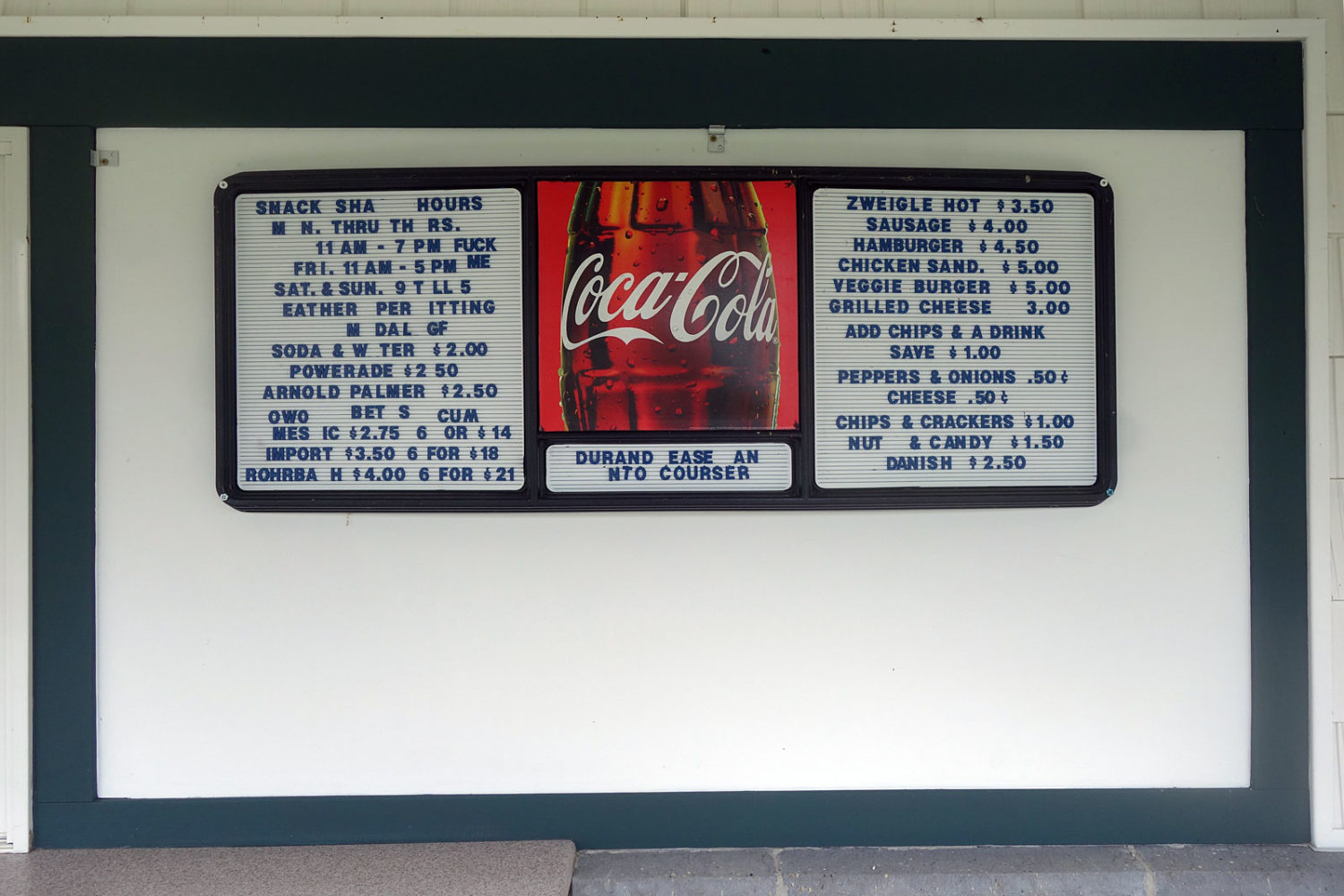 Durand Eastman Snack Shack re-season