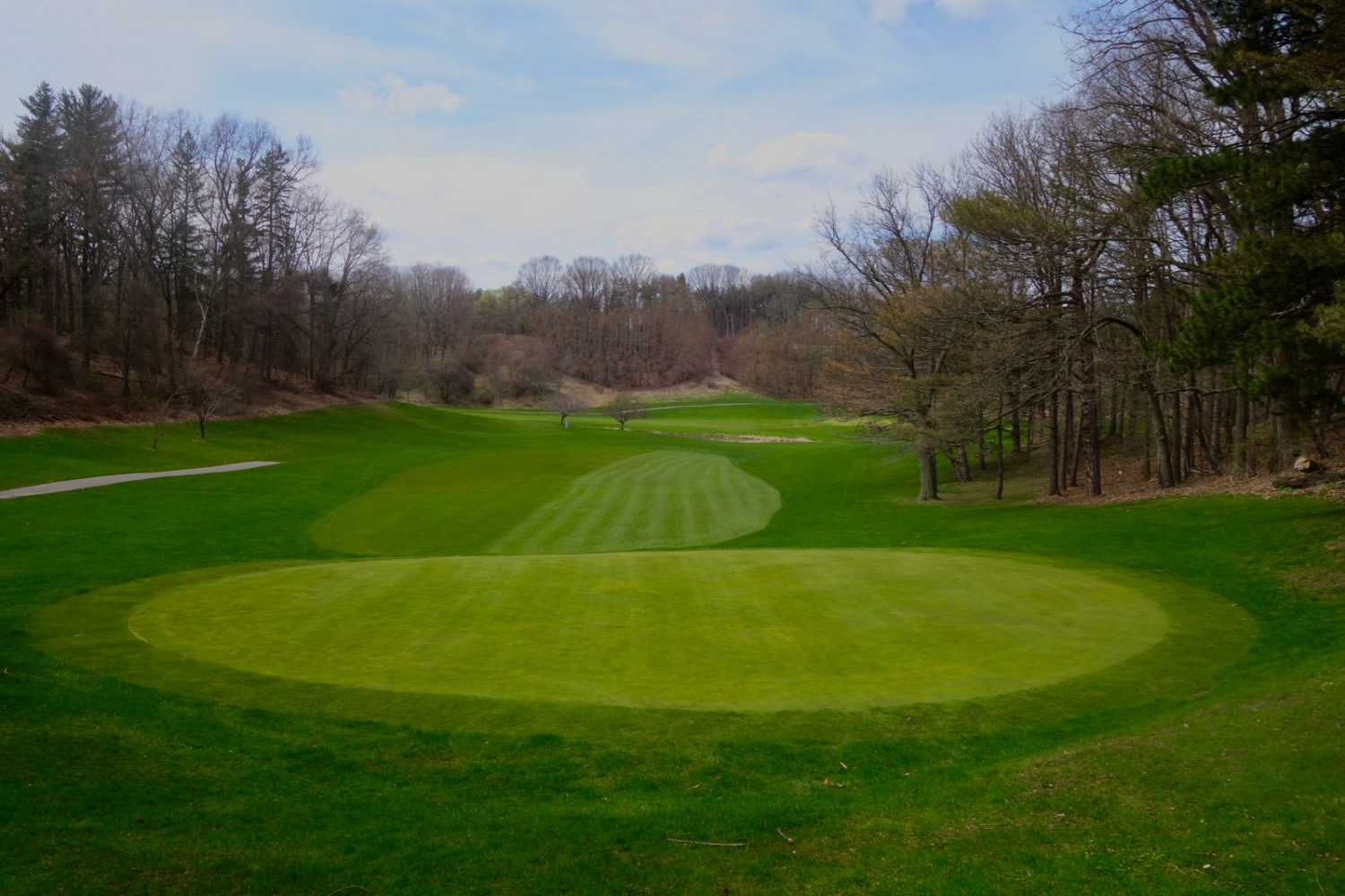 One of the holes at Durand Eastman in Spring