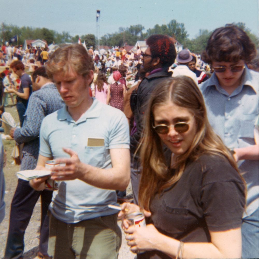 Peggi and crowd Crowd at the Kentucky Derby in 1973