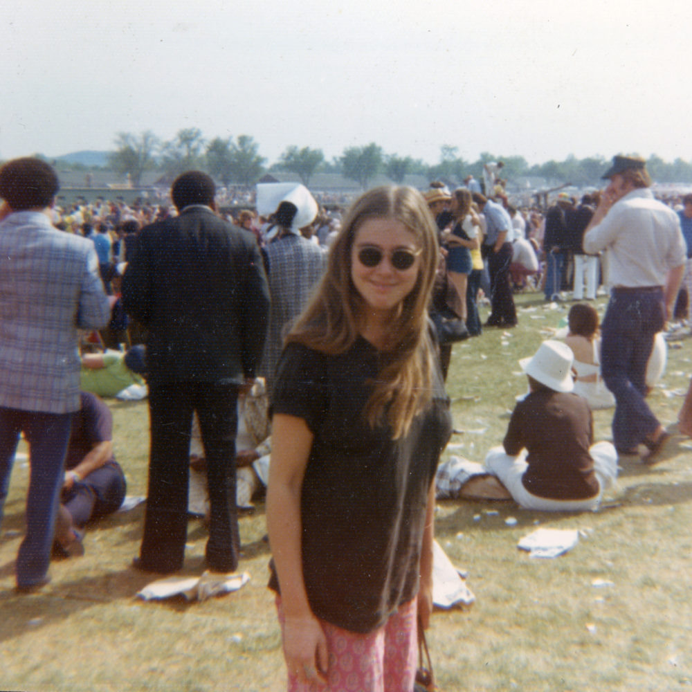 Peggi and crowd at Kentucky Derby 1973