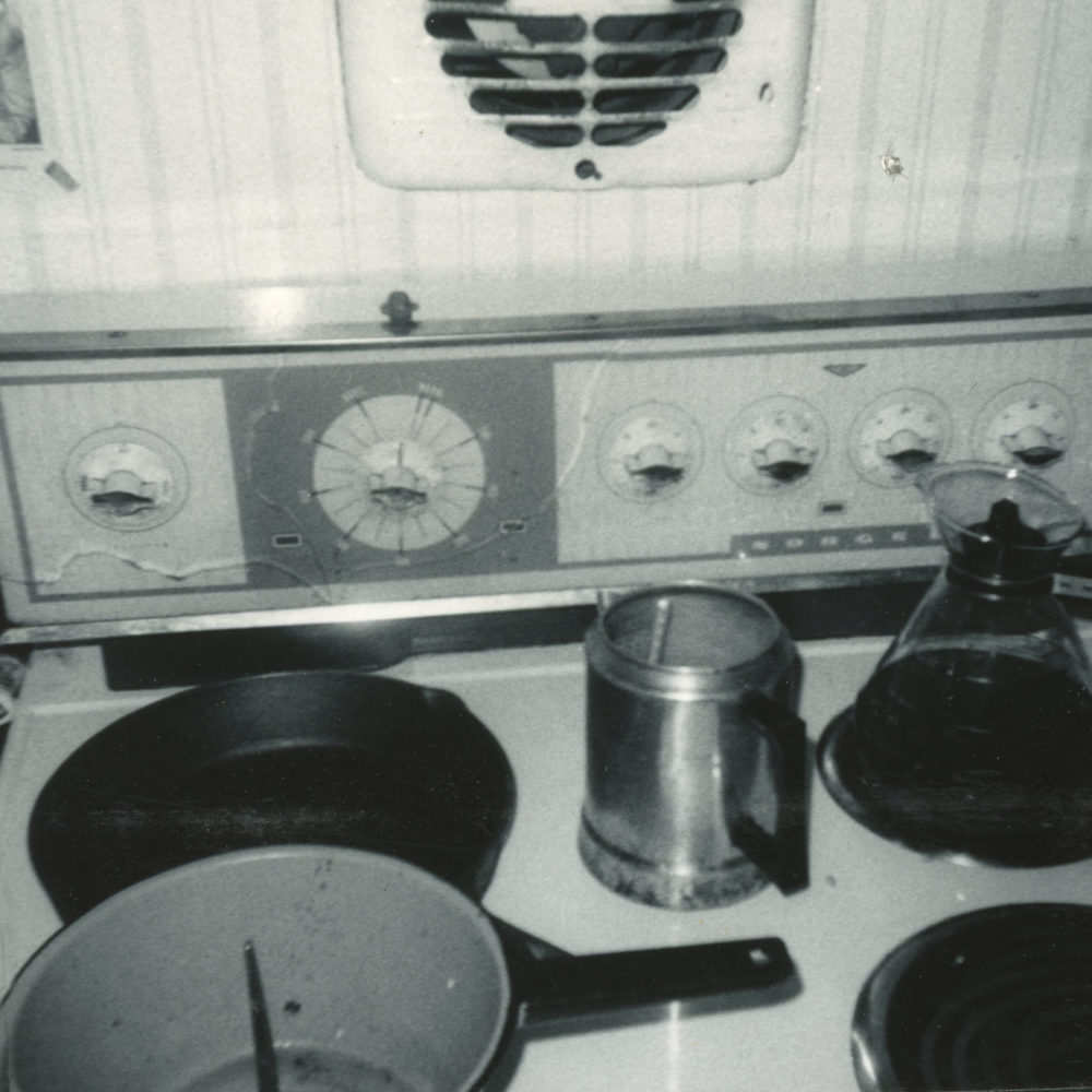 Stovetop in the kitchen at the trailer