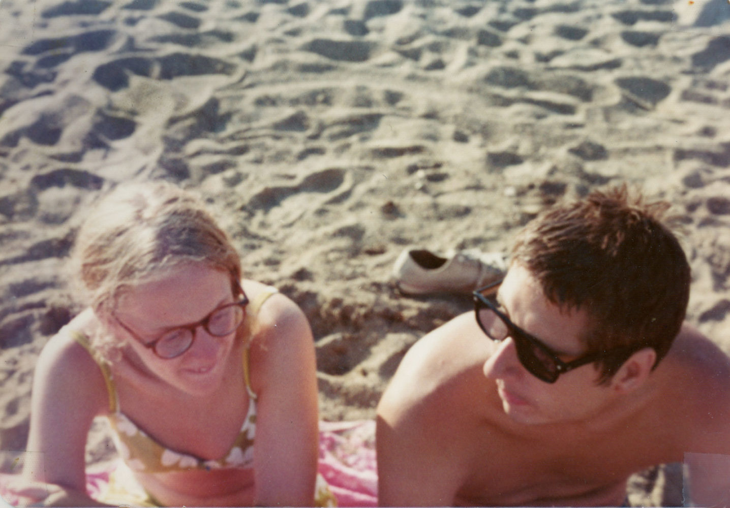 Kim Torgerson and Steve Hoy at Lake Monroe beach